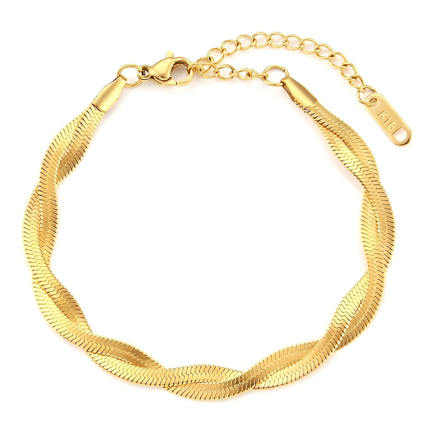 Cressida by Viora - 18K Gold Plated Stainless Steel Bracelet