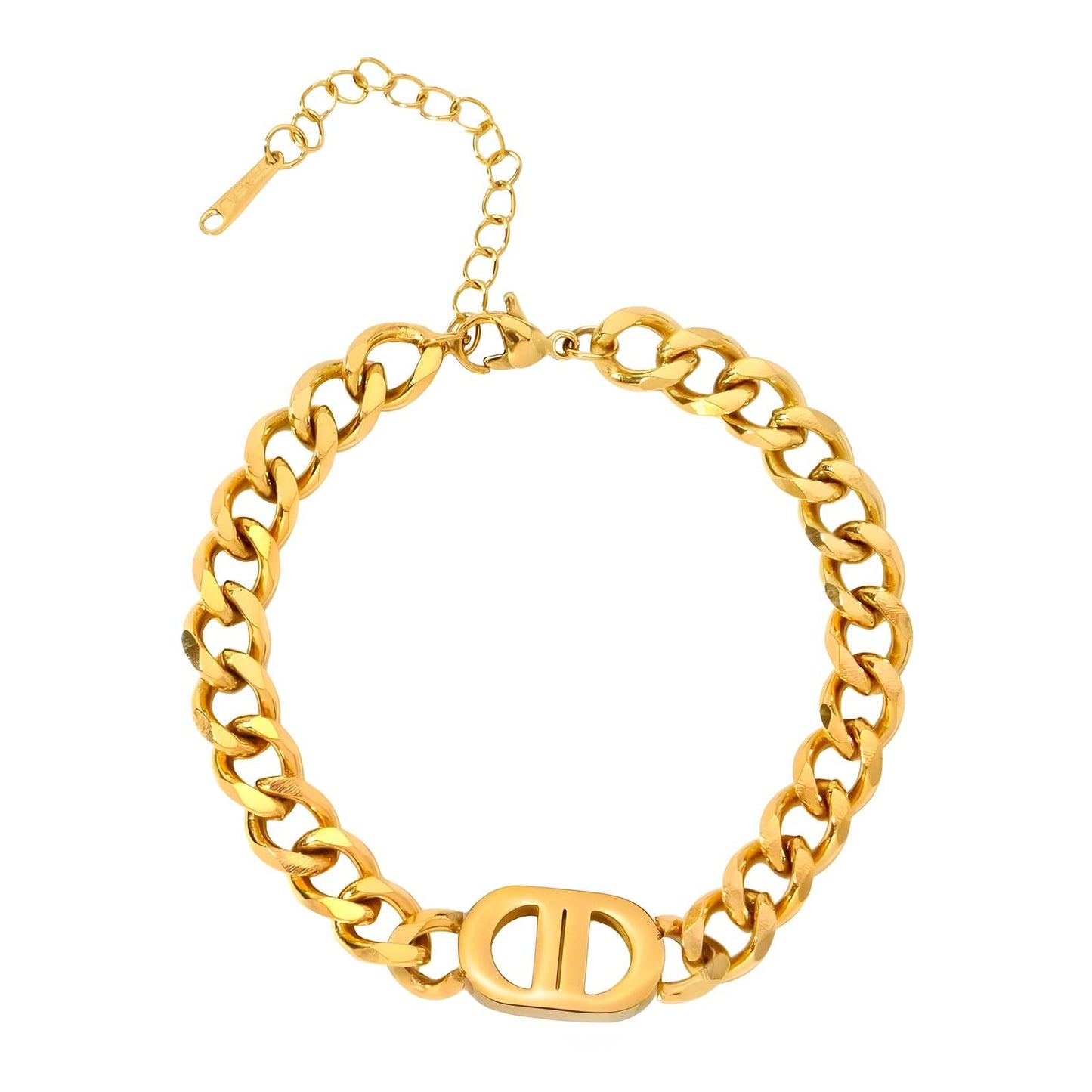 Cadenza by Viora - 18K Gold Plated Stainless Steel Bracelet