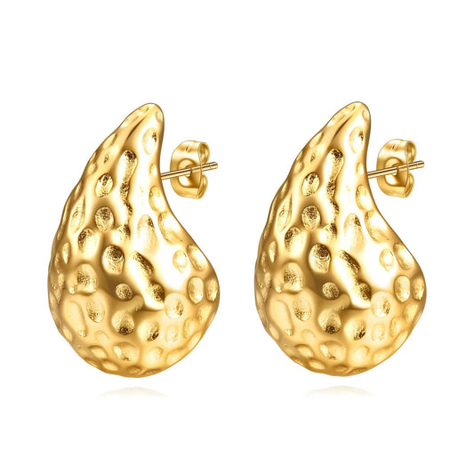 Zilora by Viora - 18K Gold Plated Stainless Steel Earrings