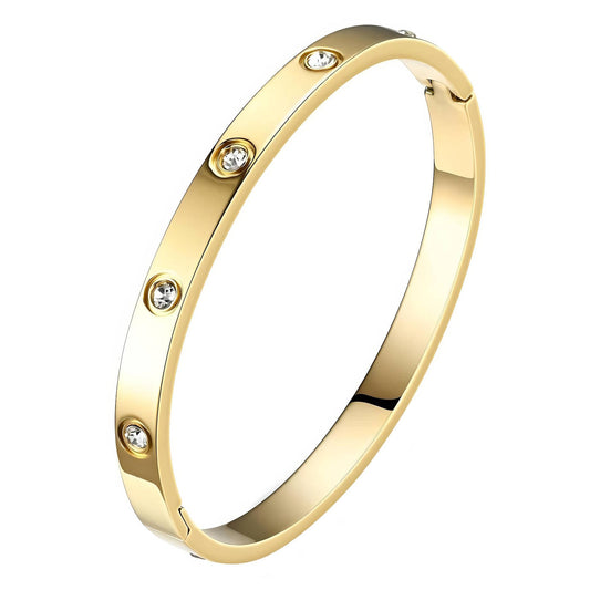 Aria by Viora - 18K Gold Plated Stainless Steel Bracelet