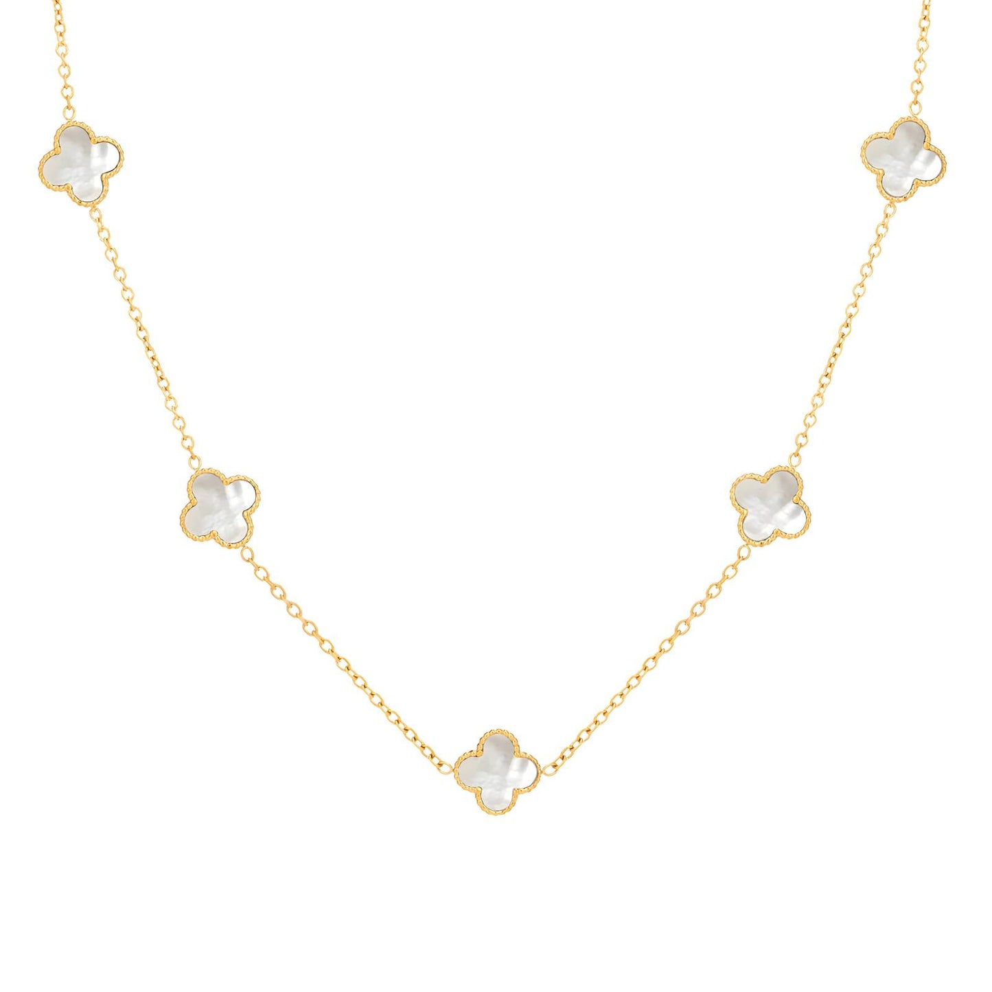 Opaline by Viora - 18K Gold Plated Stainless Steel Necklace