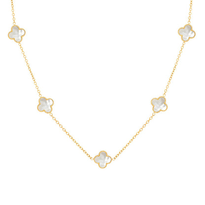 Opaline by Viora - 18K Gold Plated Stainless Steel Necklace