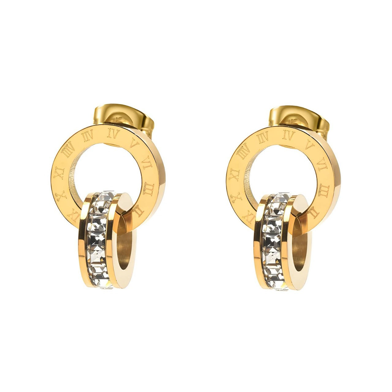 Seraphis by Viora - 18K Gold Plated Stainless Steel Earrings