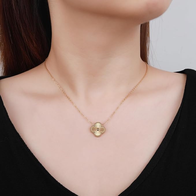 Althea by Viora - 18K Gold Plated Stainless Steel Necklace